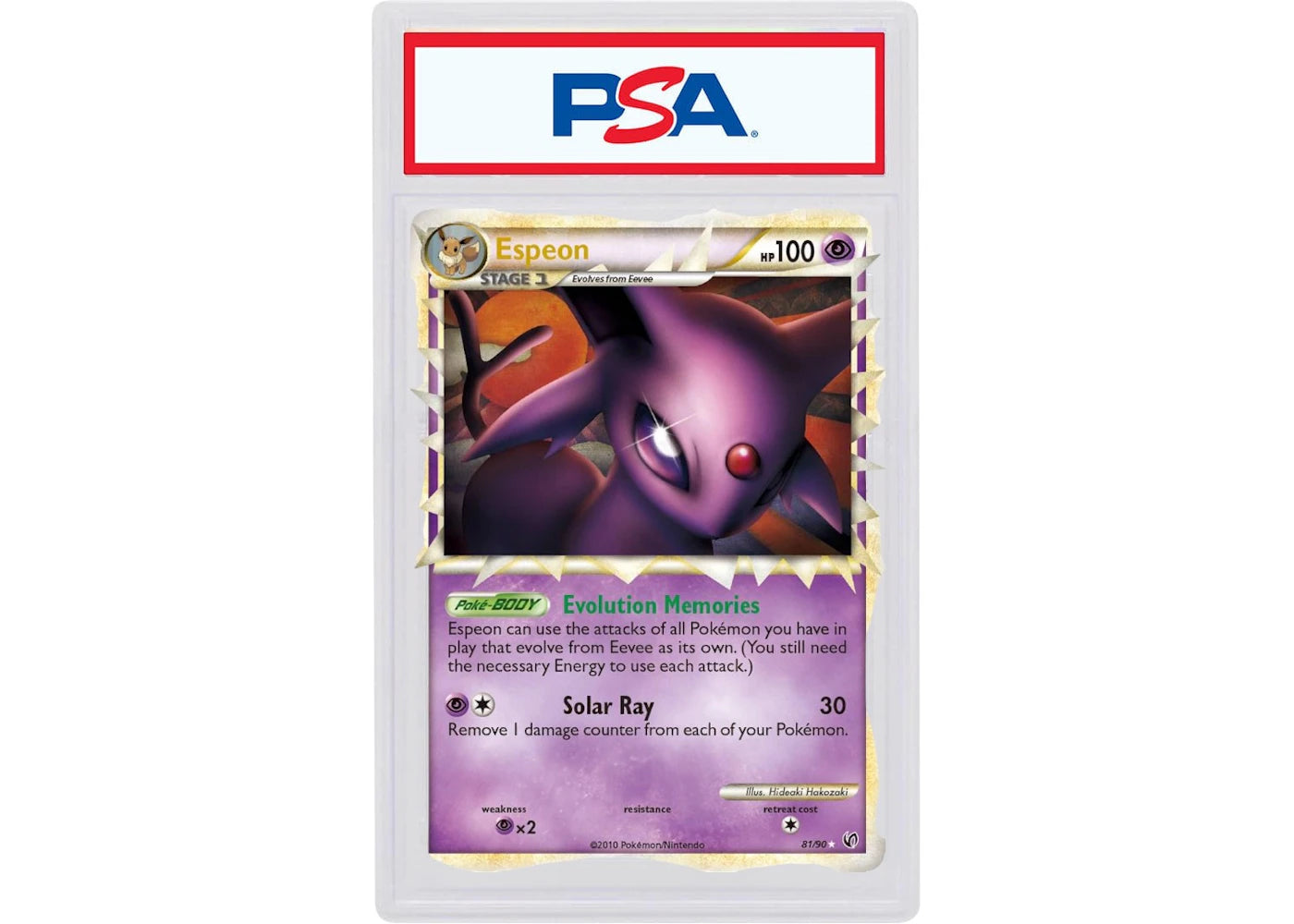 2010 Pokemon Heartgold & Soulsilver Undaunted 81 Espeon-Holo (PSA or BGS Graded)