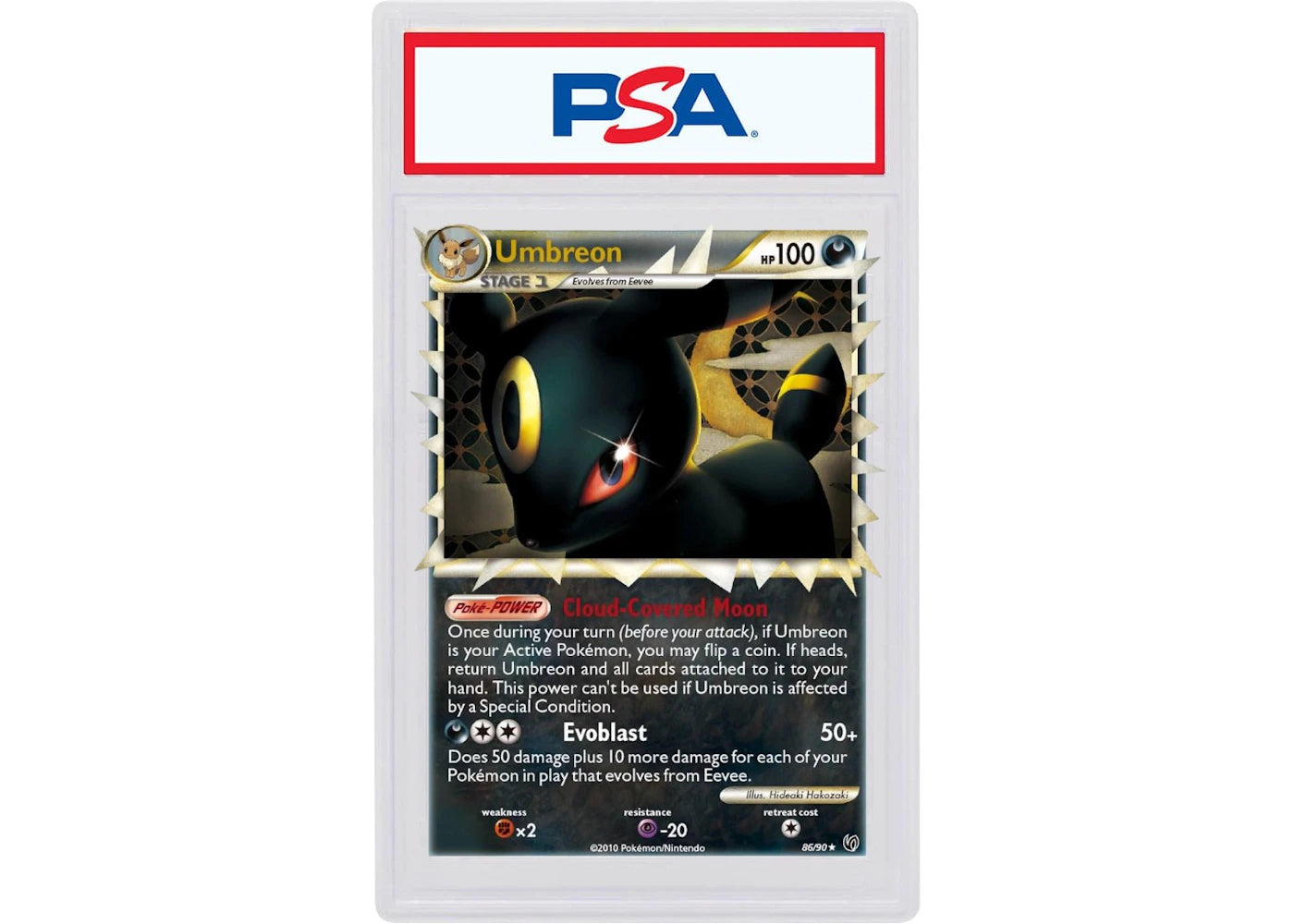 2010 Pokemon Heartgold & Soulsilver Undaunted 86 Umbreon-Holo (PSA or BGS Graded)