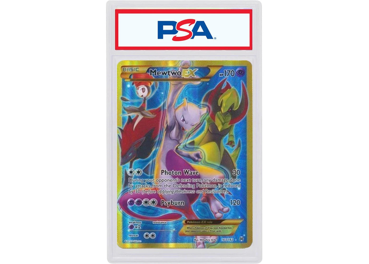 2015 Pokemon XY Breakthrough 163 Full Art/Mewtwo ex Secret (PSA or BGS Graded)