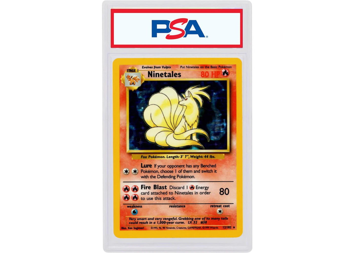 2016 Pokemon Japanese Expansion 20th Anniversary 015 Ninetales-Holo 1st Edition (PSA or BGS Graded)