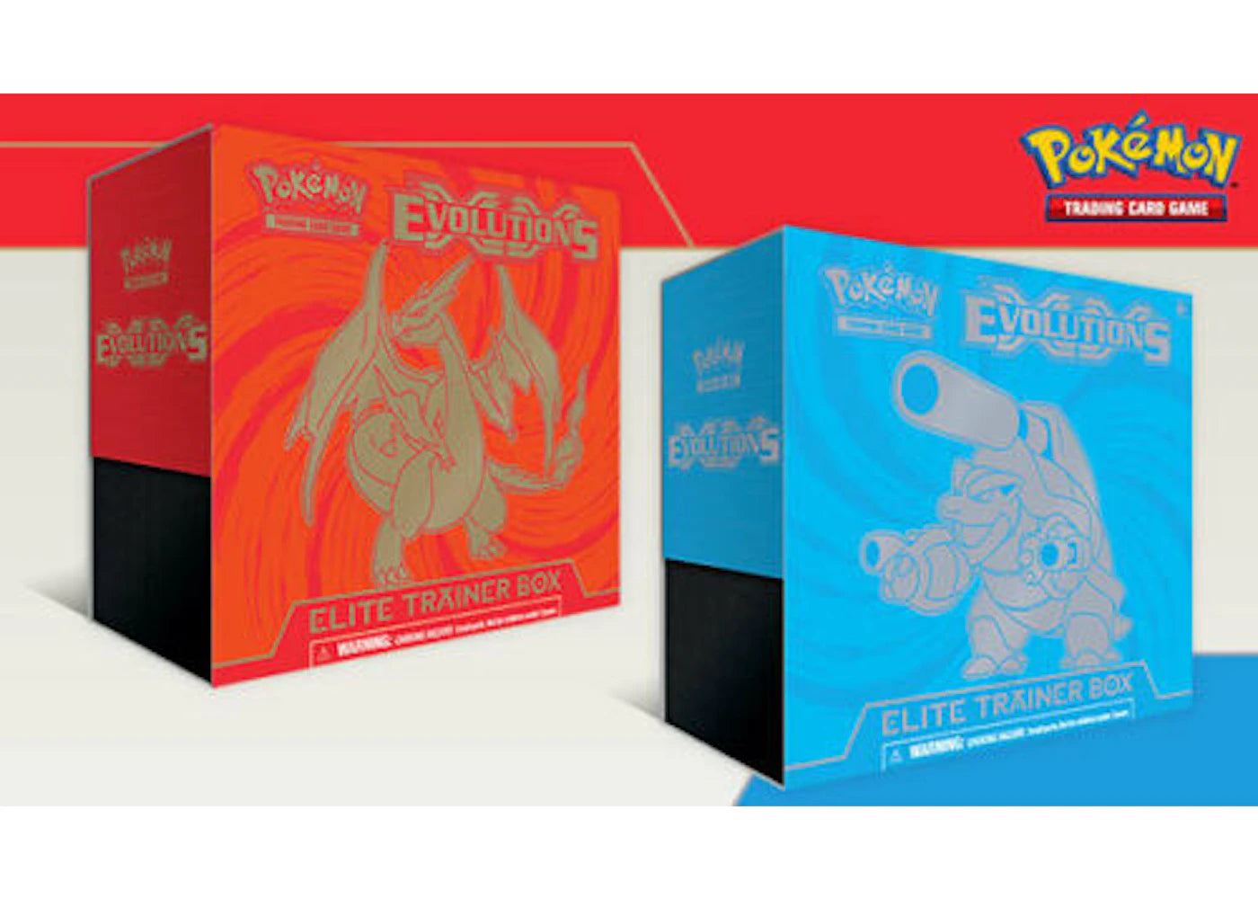 2016 Pokemon TCG XY Evolutions Elite Trainer Box Charizard and Blastoise Lot