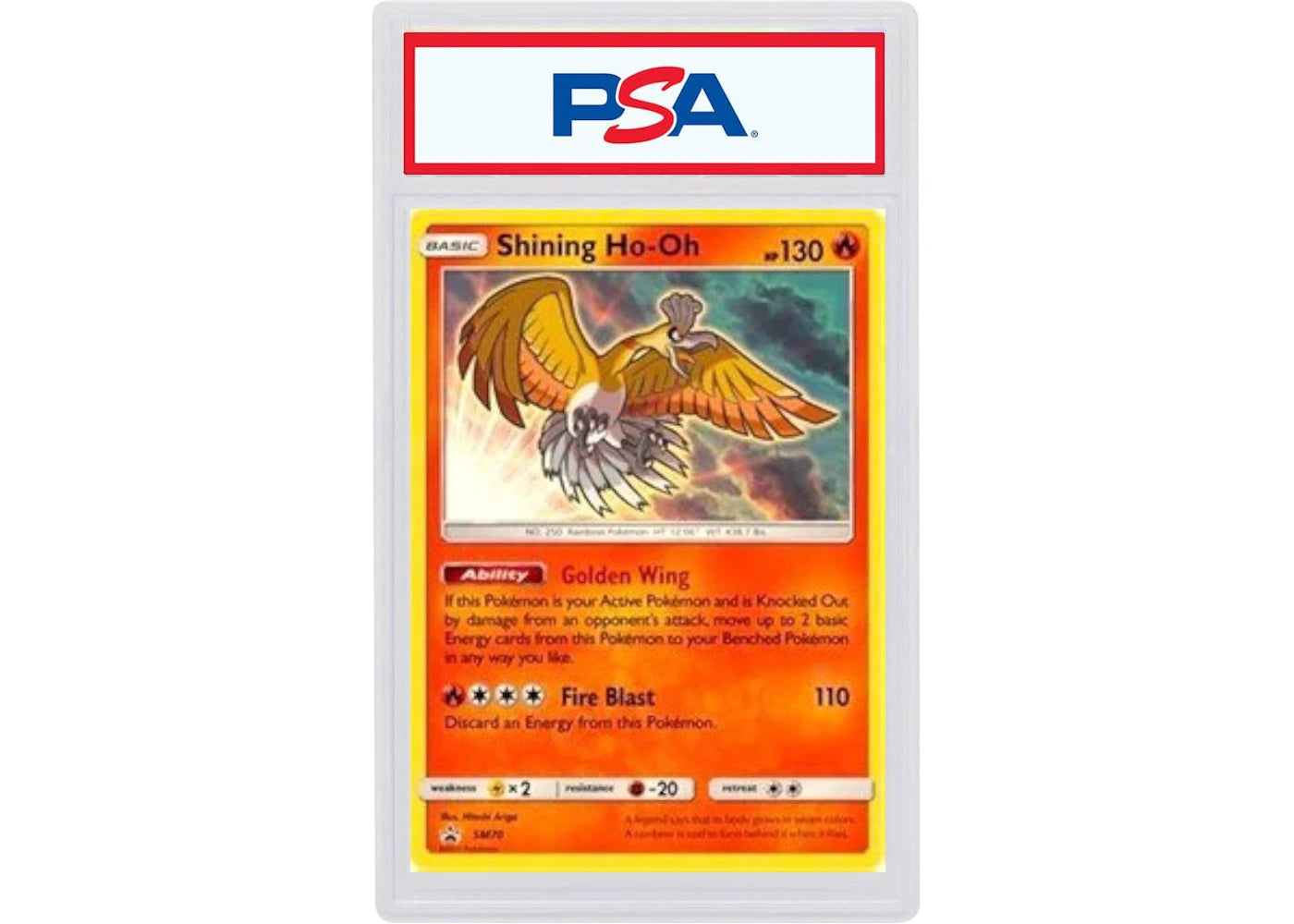 2017 Pokemon SM Black Star Promo SM70 Shining Ho-Oh-Holo Shining Legends Elite Trainer Box (PSA or BGS Graded)