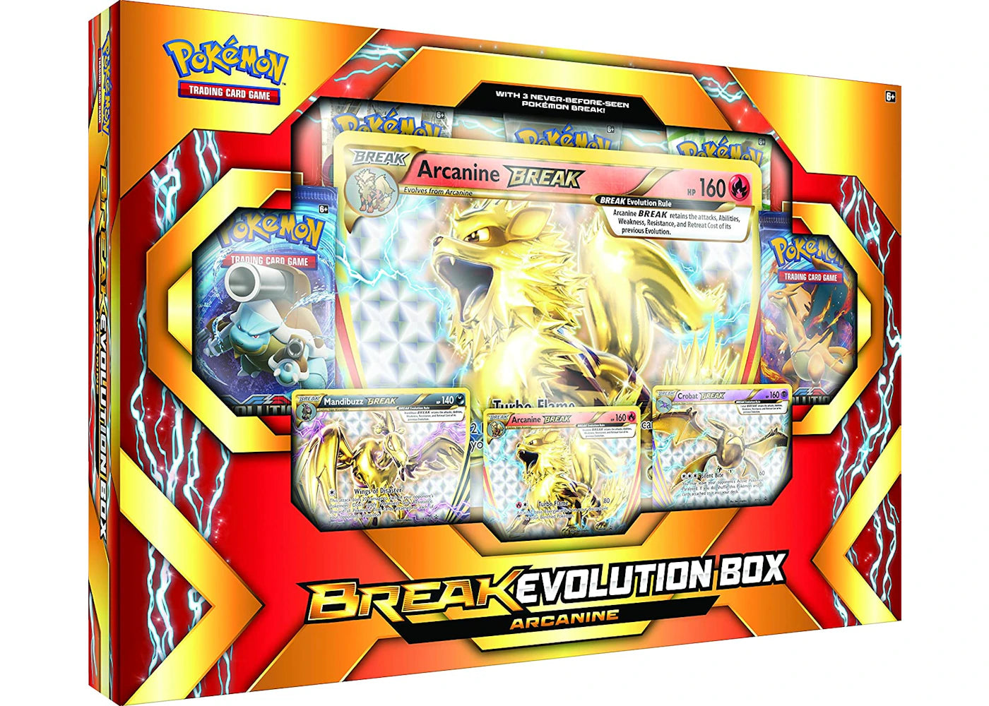 2017 Pokemon TCG Break Evolution Box Featuring Arcanine