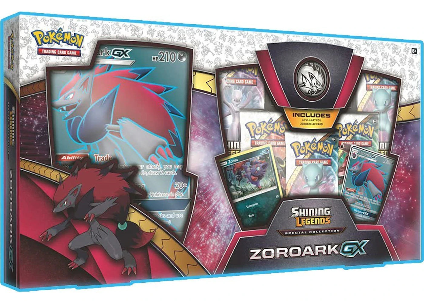 2017 Pokemon TCG Shining Legends Special Collection Zoroark GX