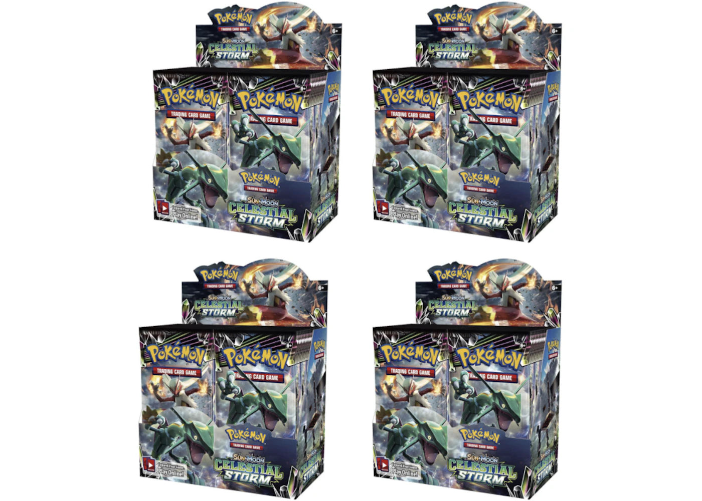 2018 Pokemon Sun & Moon Celestial Storm Booster Box 4X Lot