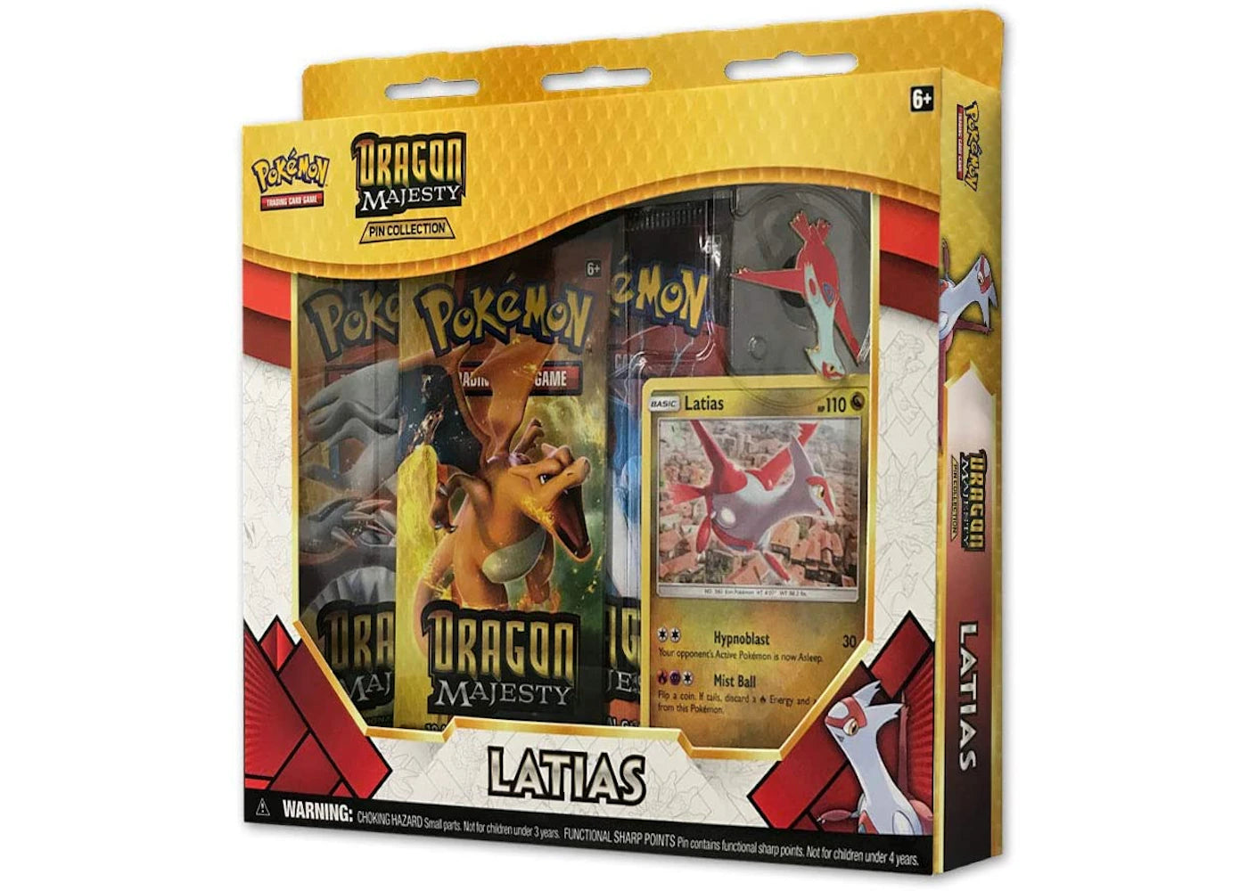 2018 Pokemon TCG Dragon Majesty Pin Collection Latias