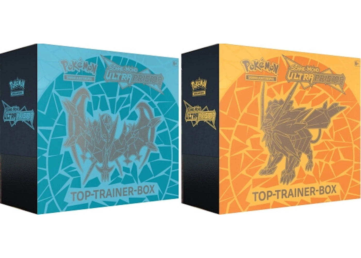 Pokémon TCG Sonne & Mond Ultra-Prisma Top Trainer Box 2x Bundle (Dawn Wings Necrozma/Dusk Mane Necrozma)