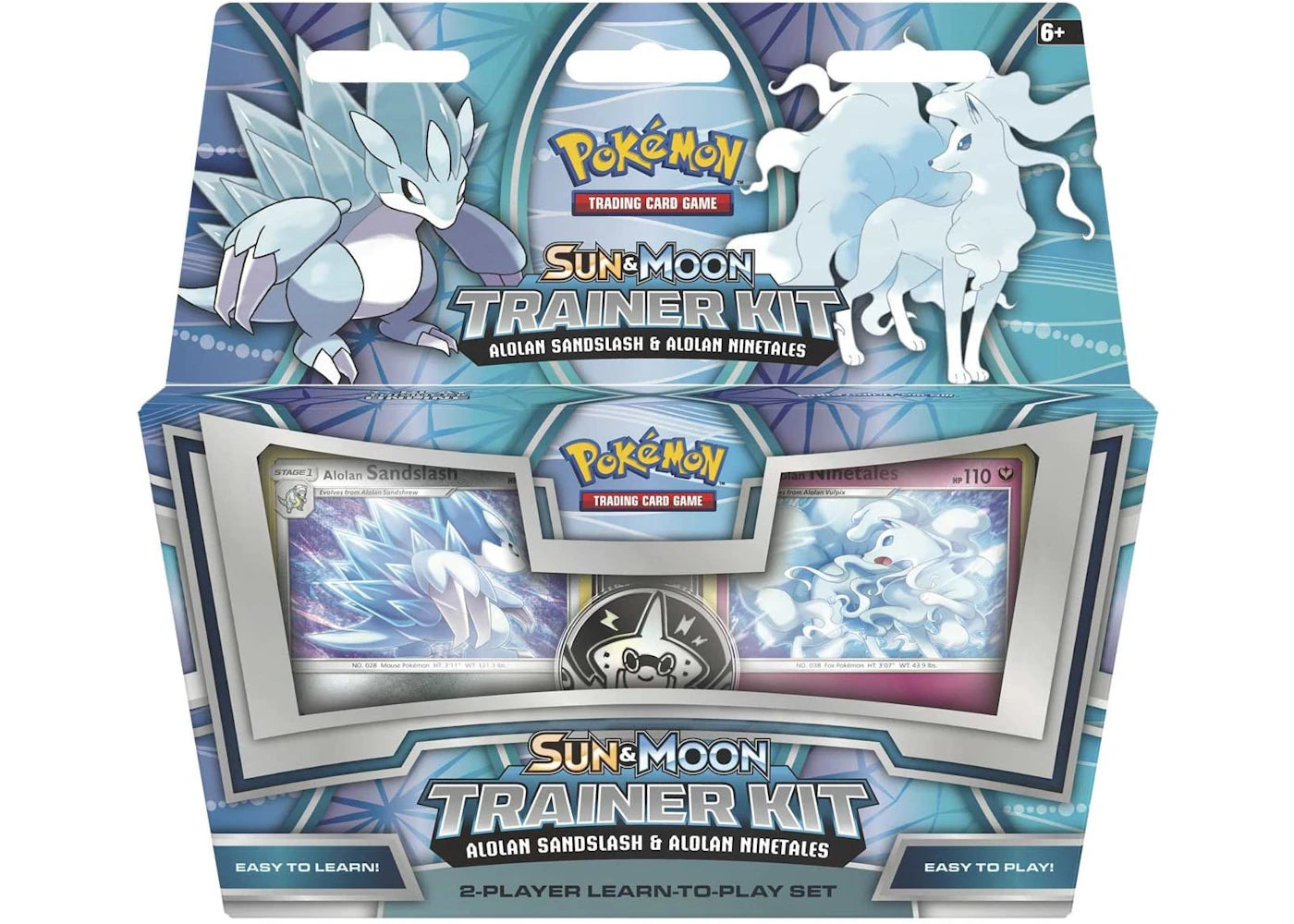 2018 Pokemon TCG Sun & Moon Trainer Kit Alolan Sandslash & Alolan Ninetales