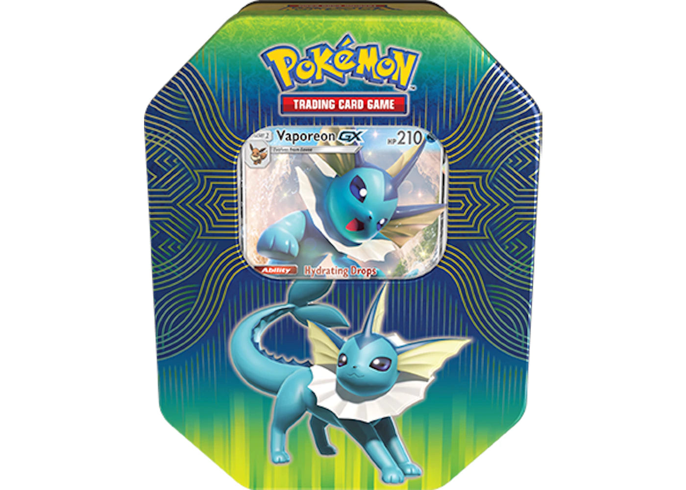 Pokémon TCG Elemental Power Tin Vaporeon GX