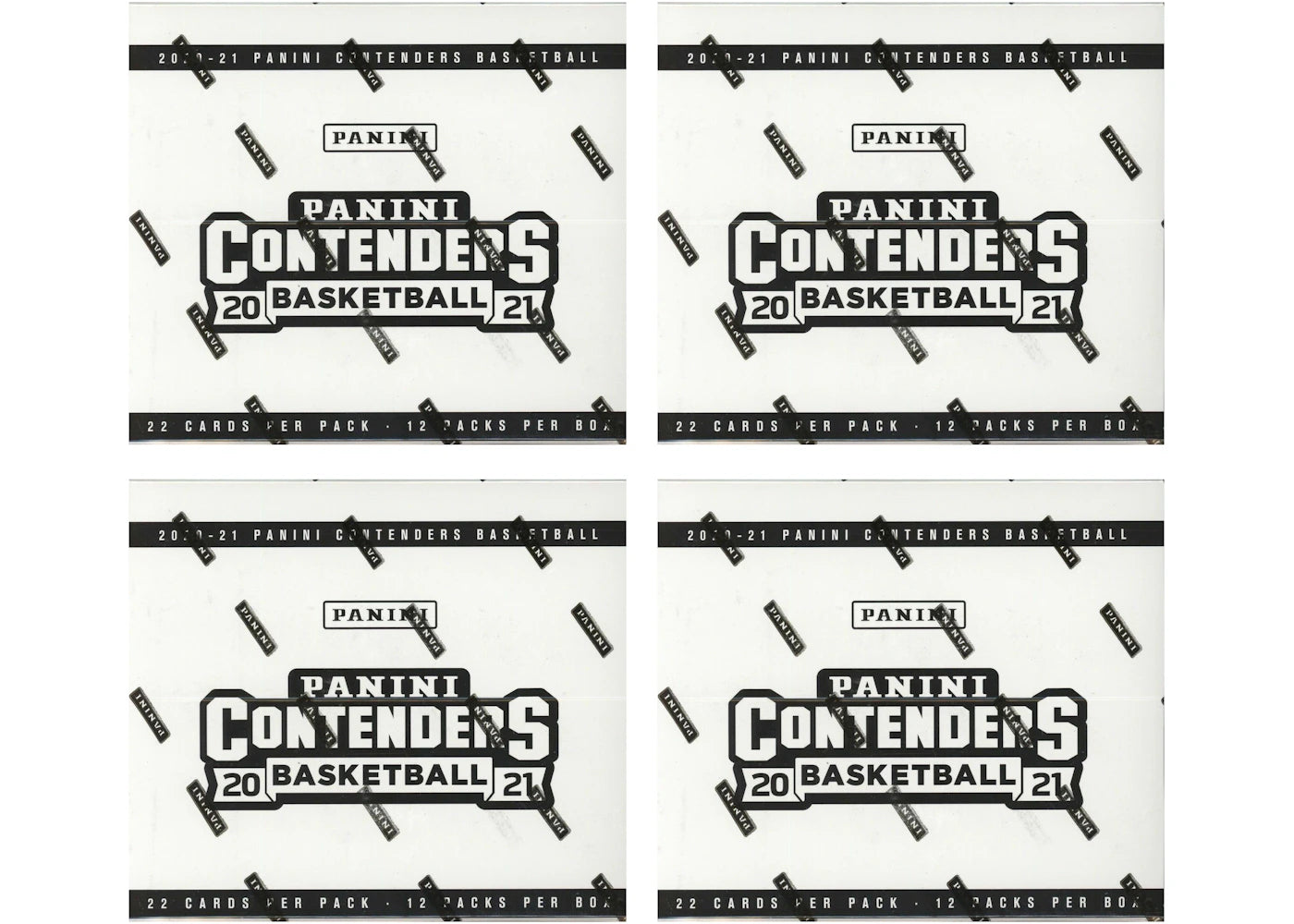 2020-21 Panini Contenders Basketball Factory Sealed Cello Fat Pack Box 4x Lot