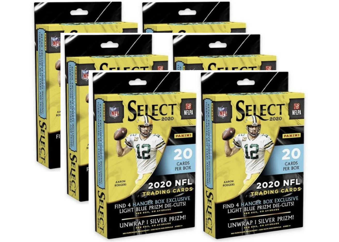 2020 Panini Select Football Hanger Box (Light Blue Die-Cuts) 6x Lot