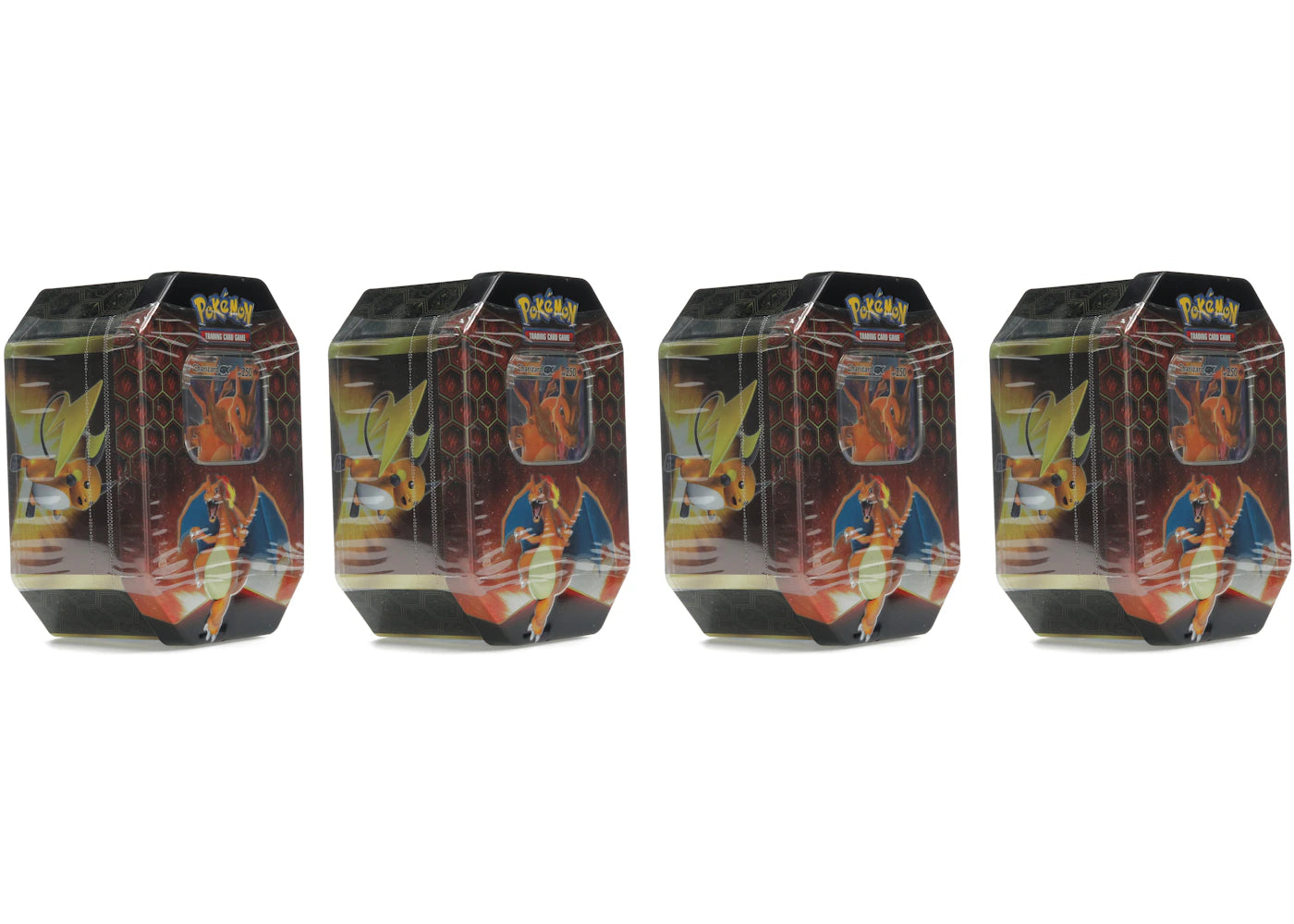 Pokémon TCG Hidden Fates Charizard Tin 4x Lot