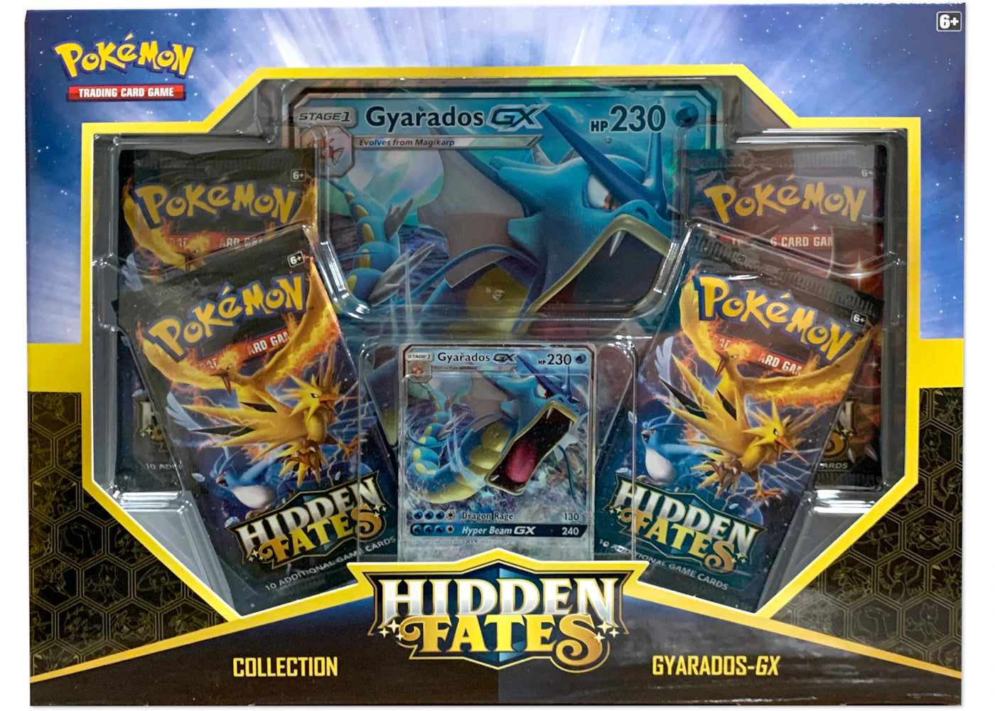 2019 Pokemon Sun & Moon 11.5 Hidden Fates GX Box Gyarados GX