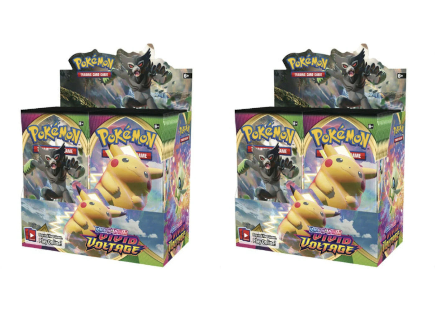 2020 Pokemon TCG Sword & Shield Vivid Voltage Booster Box 2X Lot
