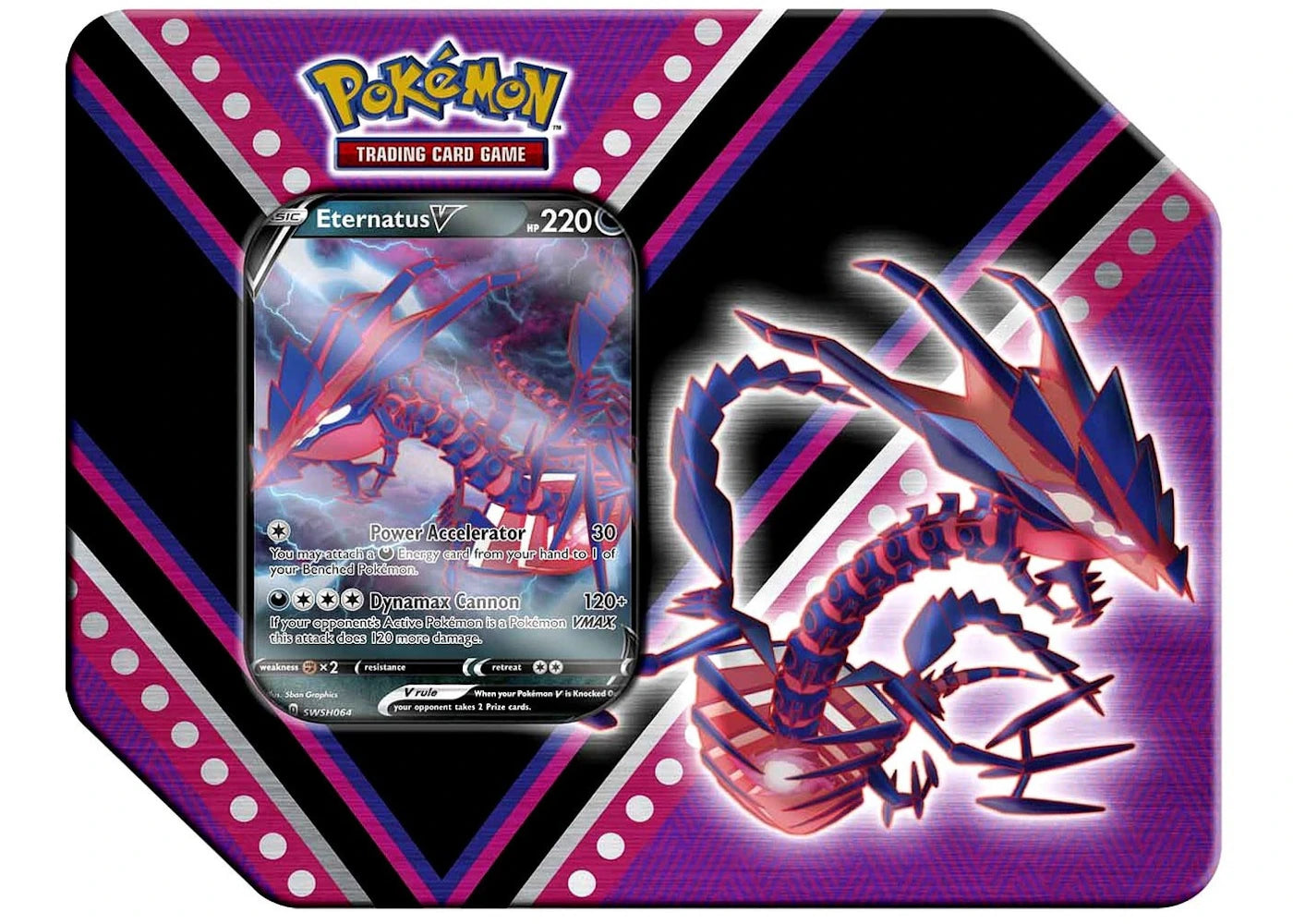 2020 Pokemon TCG V Powers Eternatus V Tin