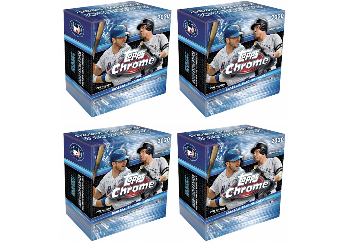 2020 Topps Chrome Baseball Monster Box 4x Lot