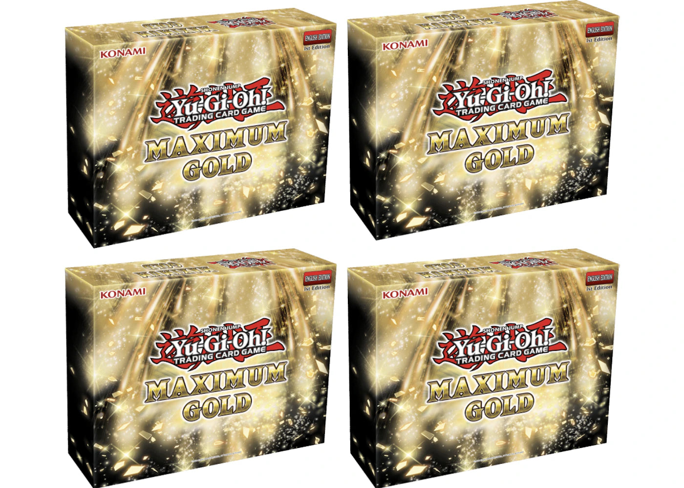 2020 Yu-Gi-Oh! TCG Maximum Gold Collector's Set 4x Lot