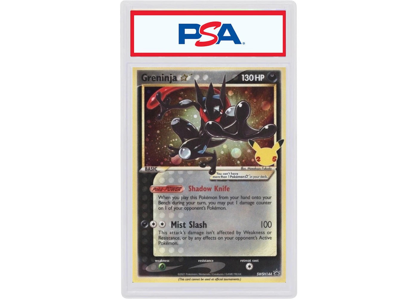 2021 Pokemon SWSH Black Star Promo 144 Greninja-Gold Star Celebrations Elite Trainer Box (PSA or BGS Graded)