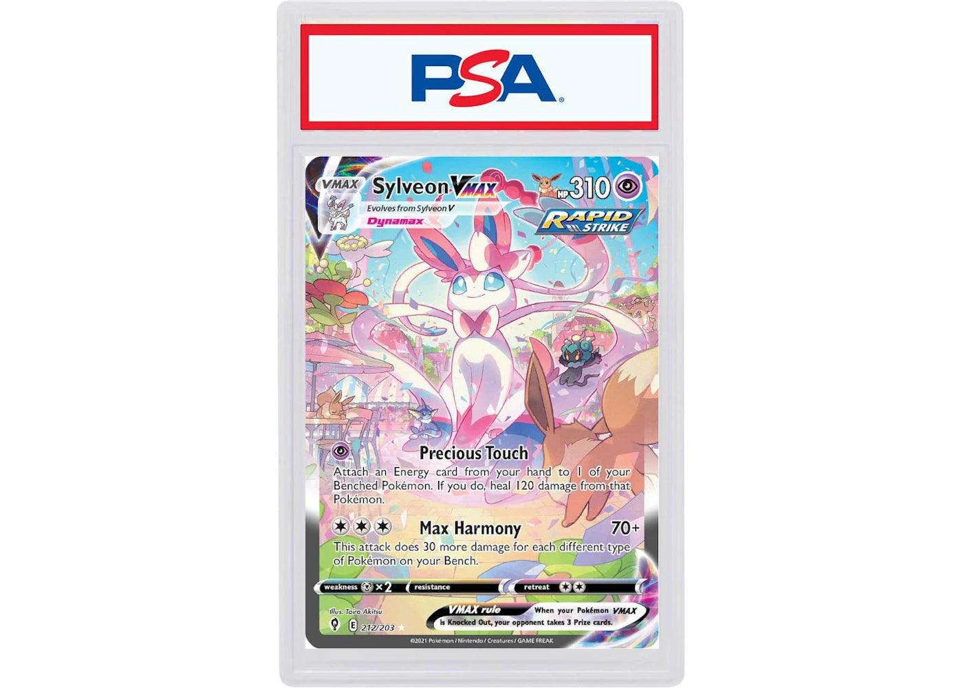2021 Pokémon Sword & Shield Evolving Skies 212 Full Art/Sylveon VMax Secret (PSA or BGS Graded)