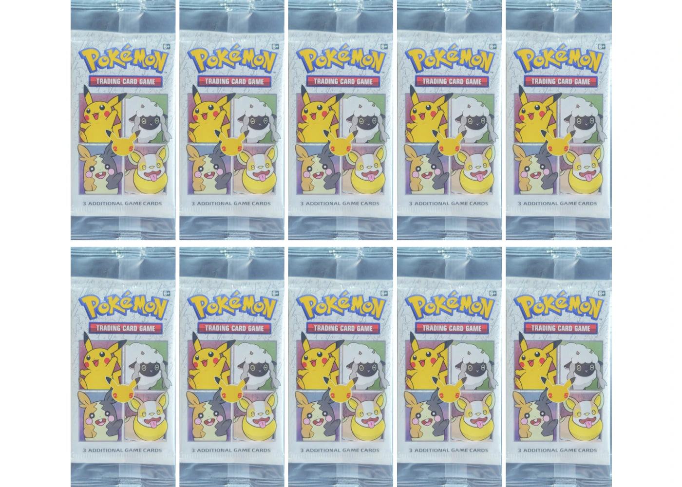 Pokémon TCG General Mill's Cereal 25th Anniversary Packs 10x Lot