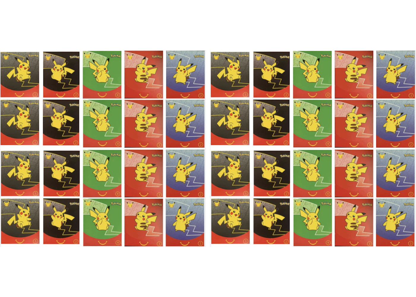 2021 Pokémon TCG McDonald's Happy Meal 25th Anniversary 40x Envelope Lot (Assorted) (English)