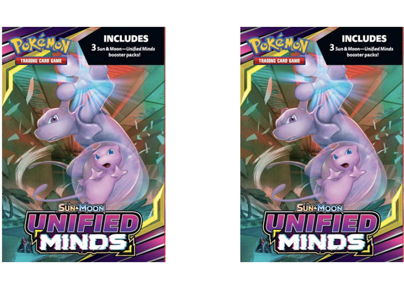 Pokémon TCG Sun & Moon Unified Minds Hanger Box 2X Lot