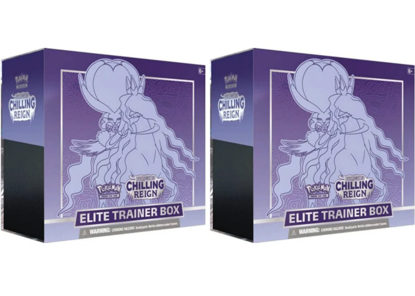 Pokémon TCG Sword & Shield Chilling Reign Elite Trainer Box (Shadow Rider Calyrex) 2x Lot