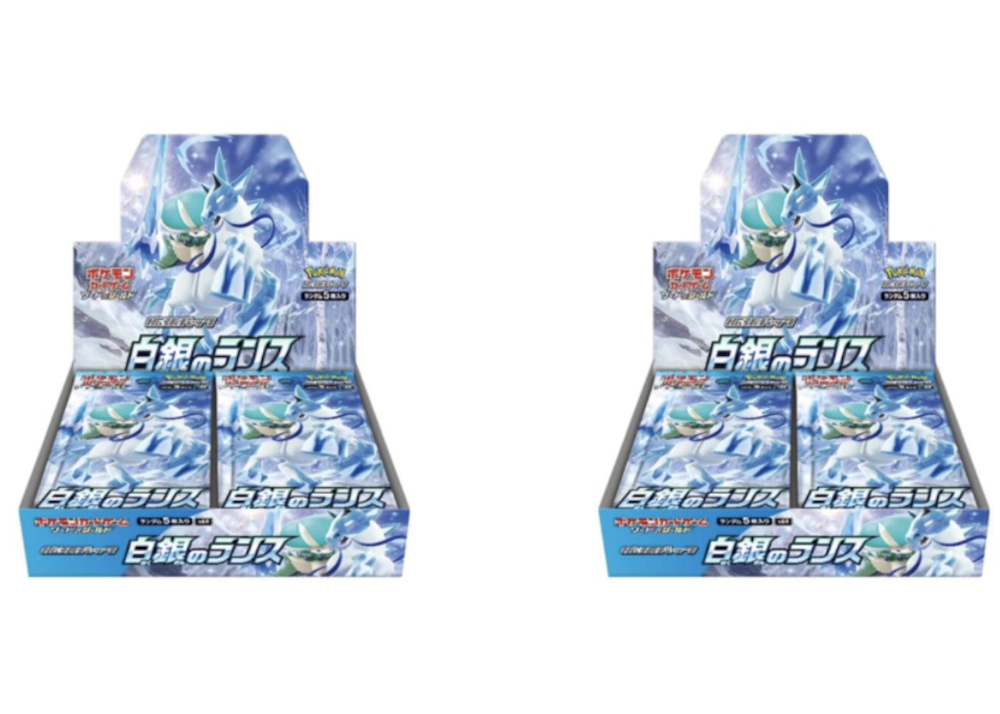 Pokémon TCG Sword & Shield Expansion Pack S6H Silver Lance Booster Box 2x Lot (Japanese)