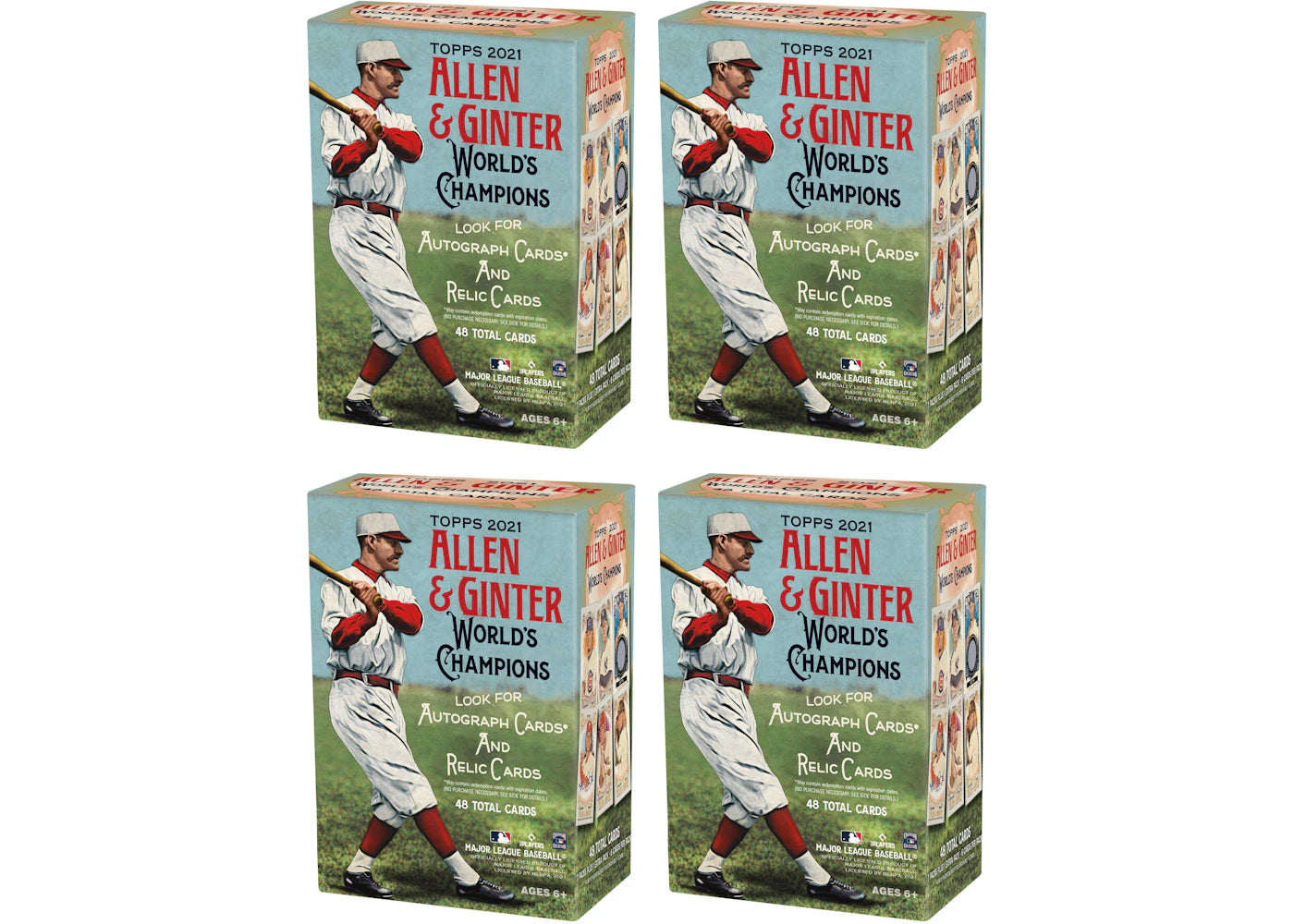 2021 Topps Allen & Ginter Baseball Blaster Box 4x Lot