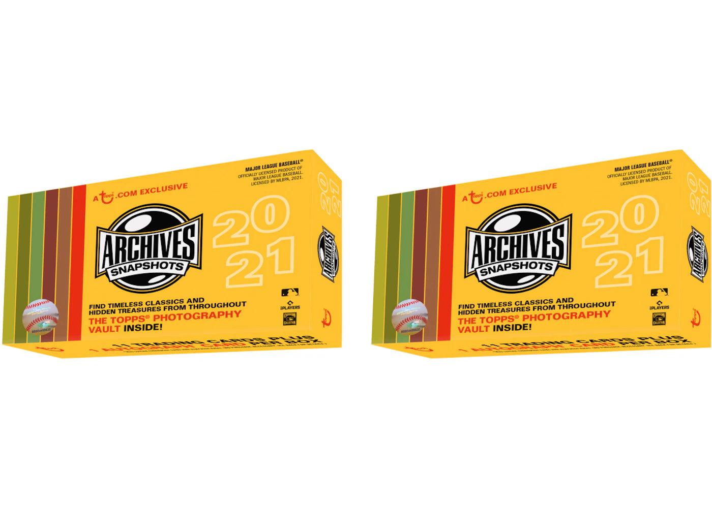 2021 Topps Archive Snapshots Baseball Box 2x Lot