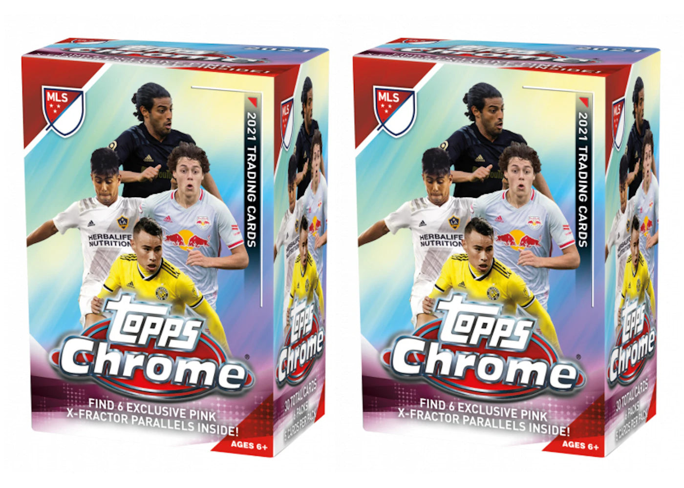 2021 Topps Chrome MLS Soccer Blaster Box 2x Lot