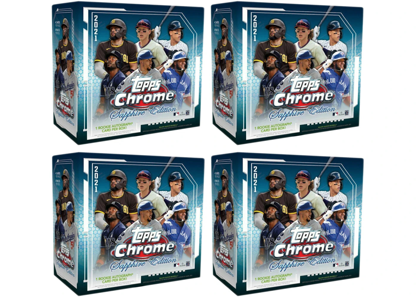2021 Topps Chrome Sapphire Edition Baseball Box 4x Lot
