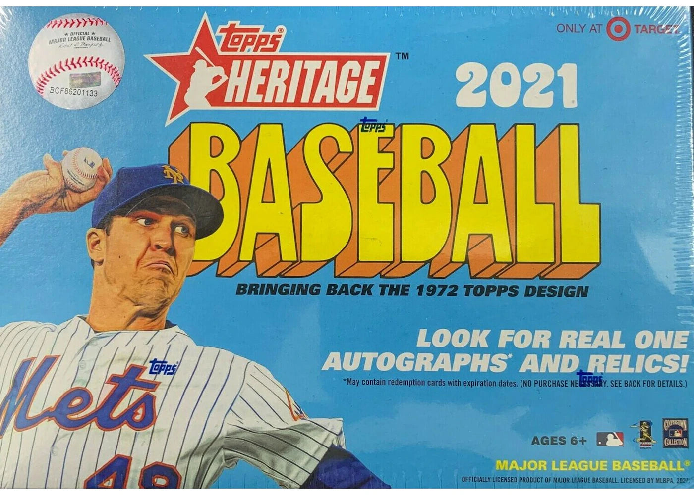 2021 Topps Heritage Baseball Target Mega Box (17 Packs)