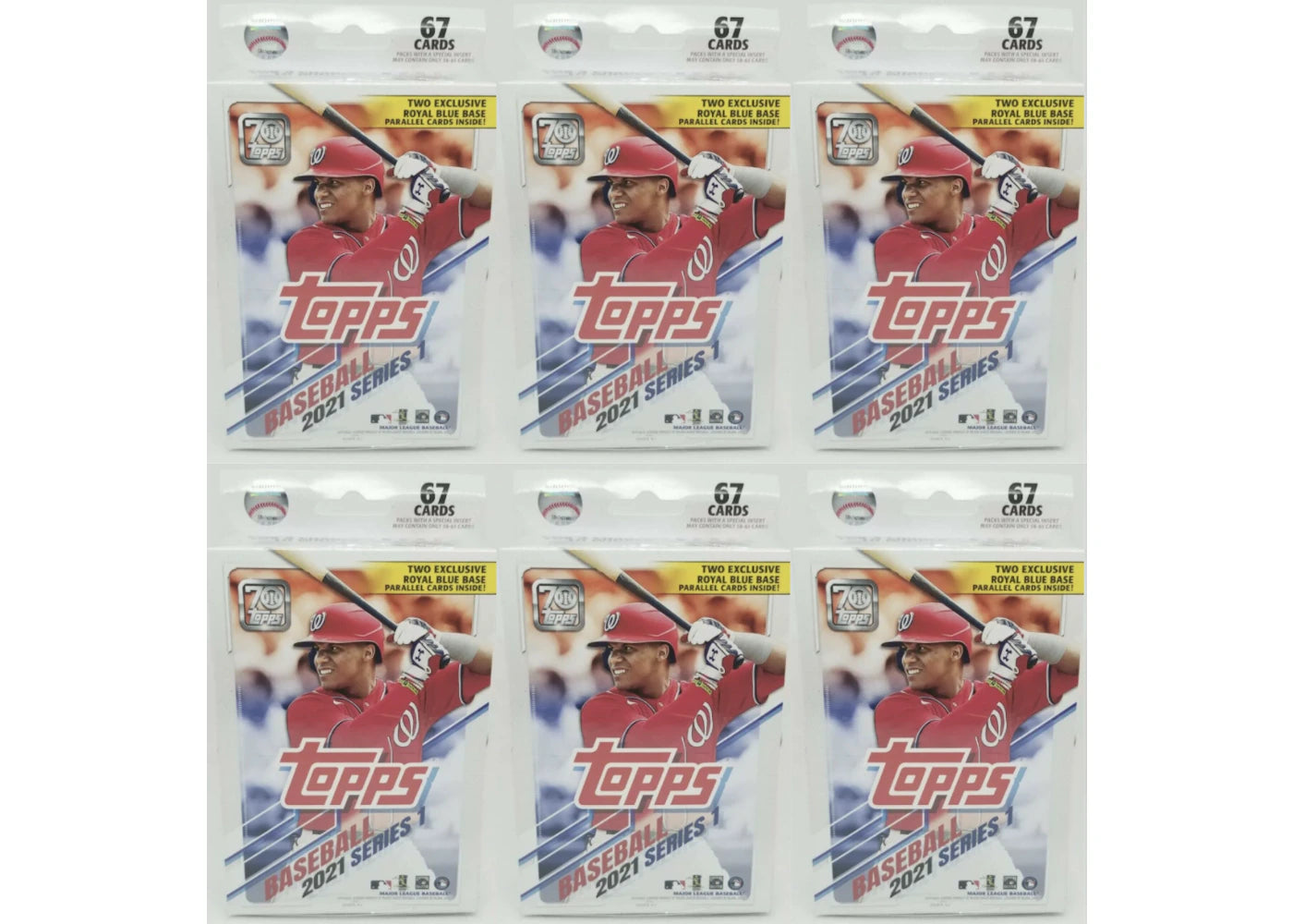 2021 Topps Series 1 Baseball Hanger Box 6x Lot