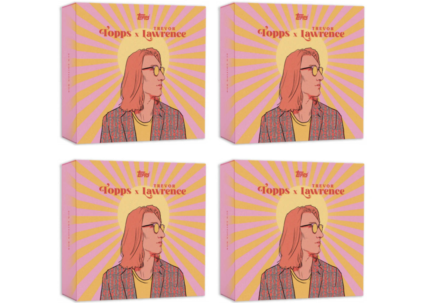 2021 Topps Trevor Lawrence Football Online Exclusive Box Sun 4x Lot