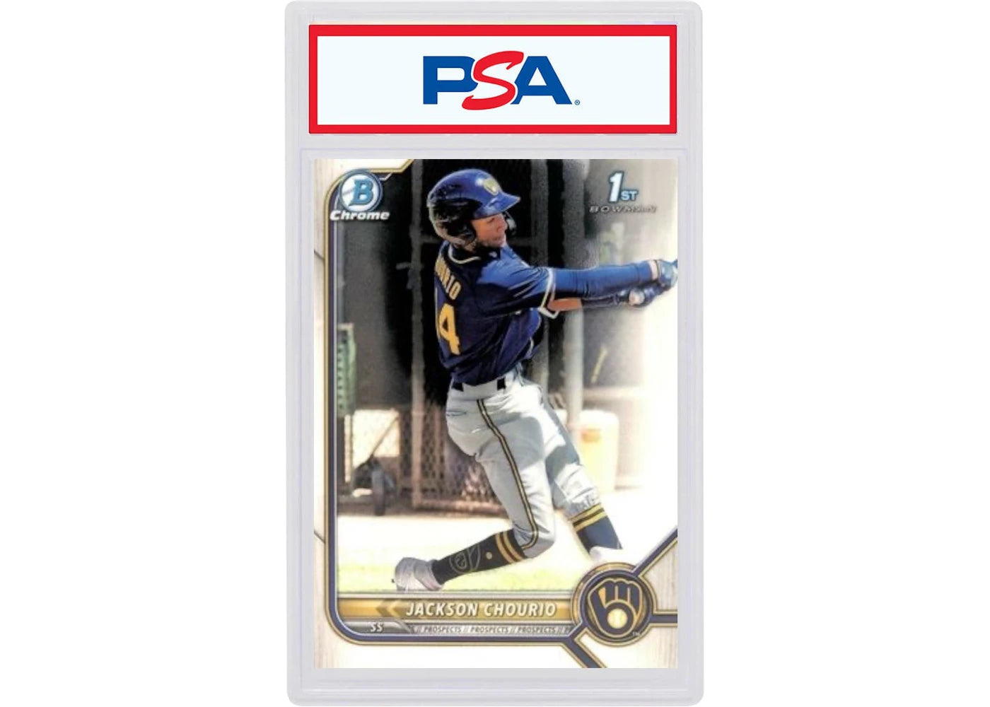 2022 Bowman Chrome Prospects BCP79 Jackson Chourio (PSA or BGS Graded)