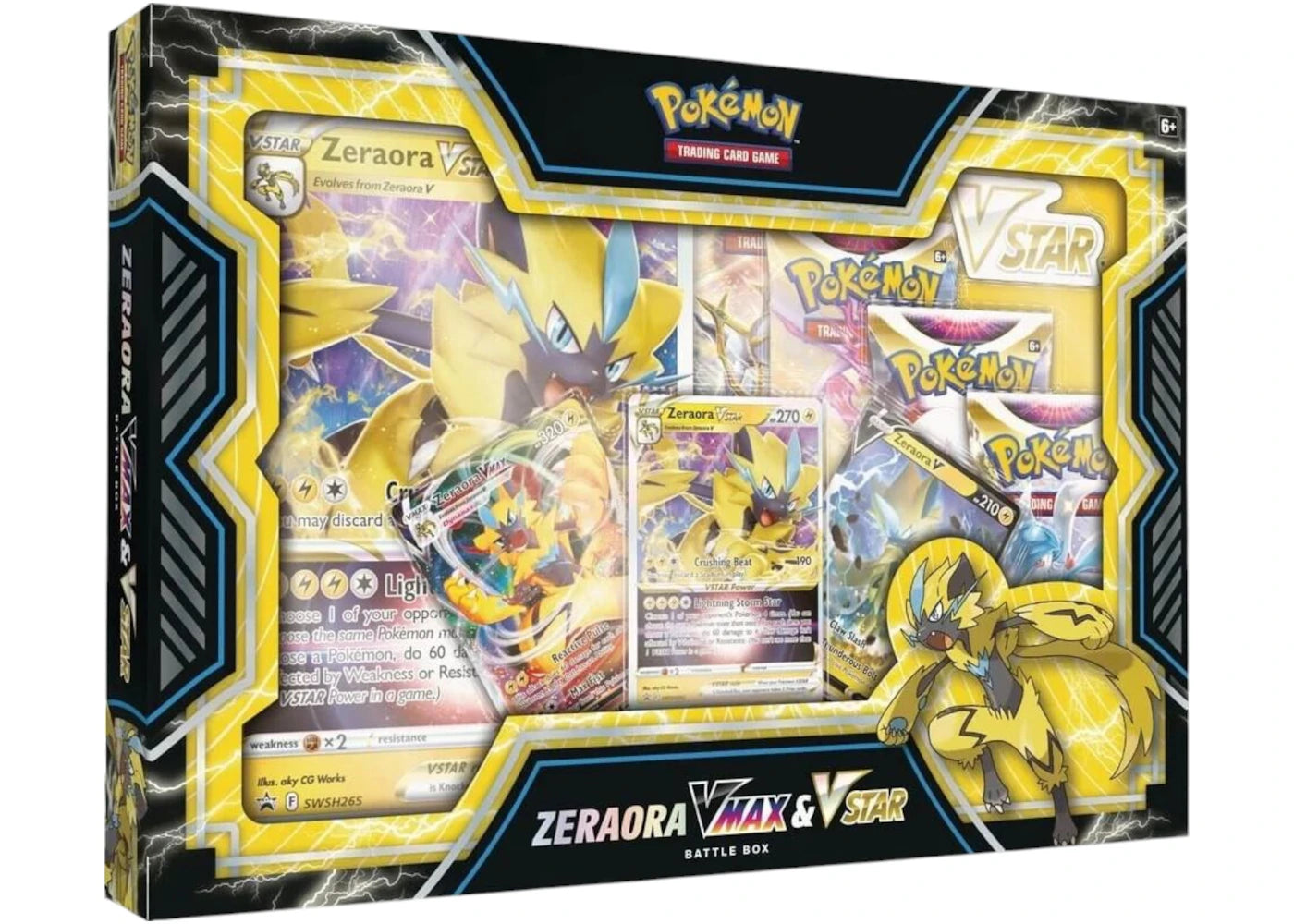 2022 Pokémon Sword & Shield Zeraora VMAX & VSTAR Battle Box
