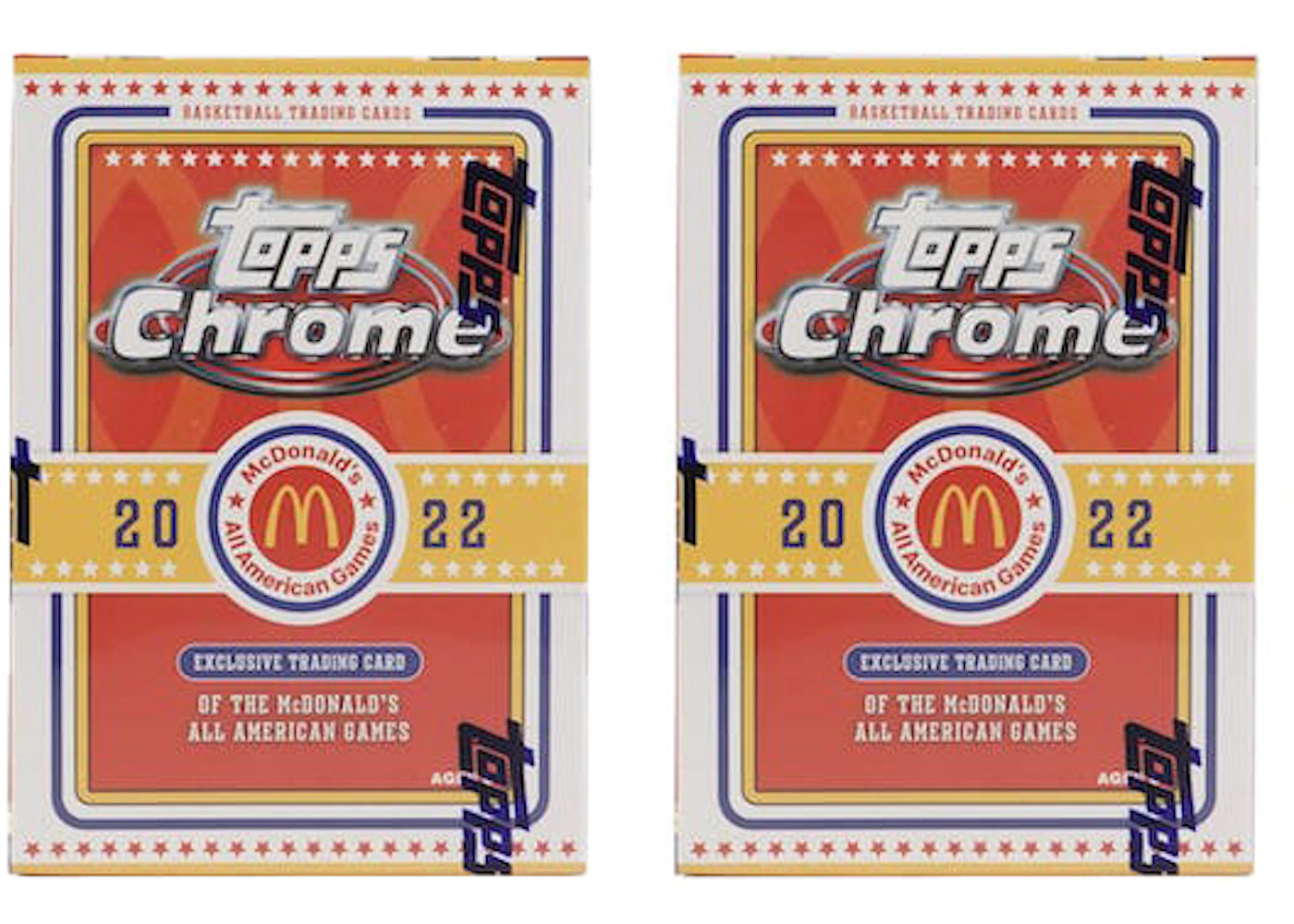 2022 Topps Chrome McDonald's All American Basketball Booster Box 2x Lot