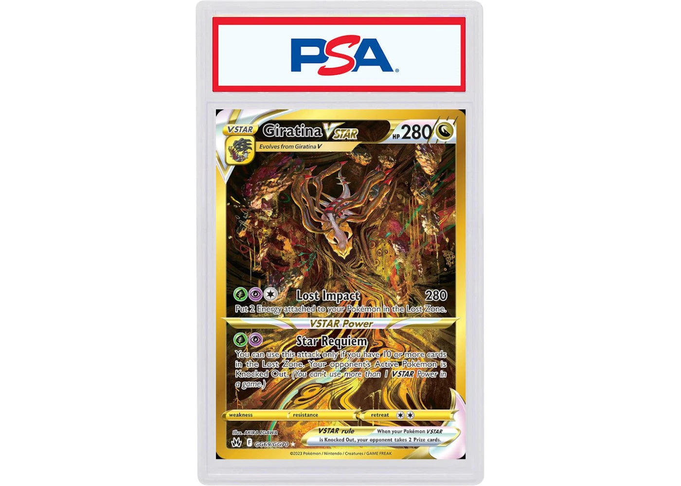 2023 Pokémon Sword And Shield Crown Zenith GG69 Full Art/Giratina Vstar Secret (PSA or BGS Graded)