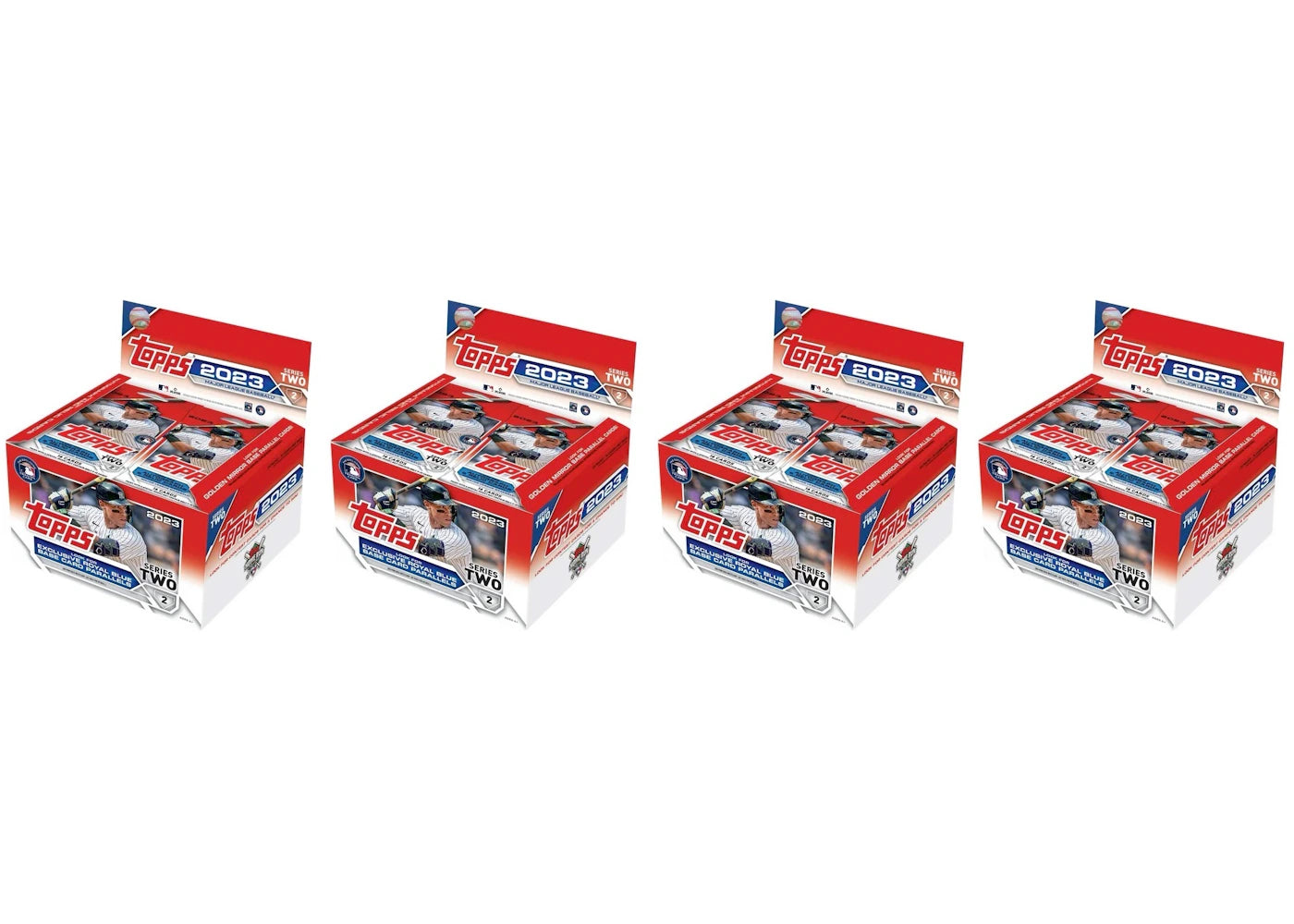 2023 Topps Series 2 Baseball Retail Display Box (Royal Blue Base Card Parallels) 4x Lot