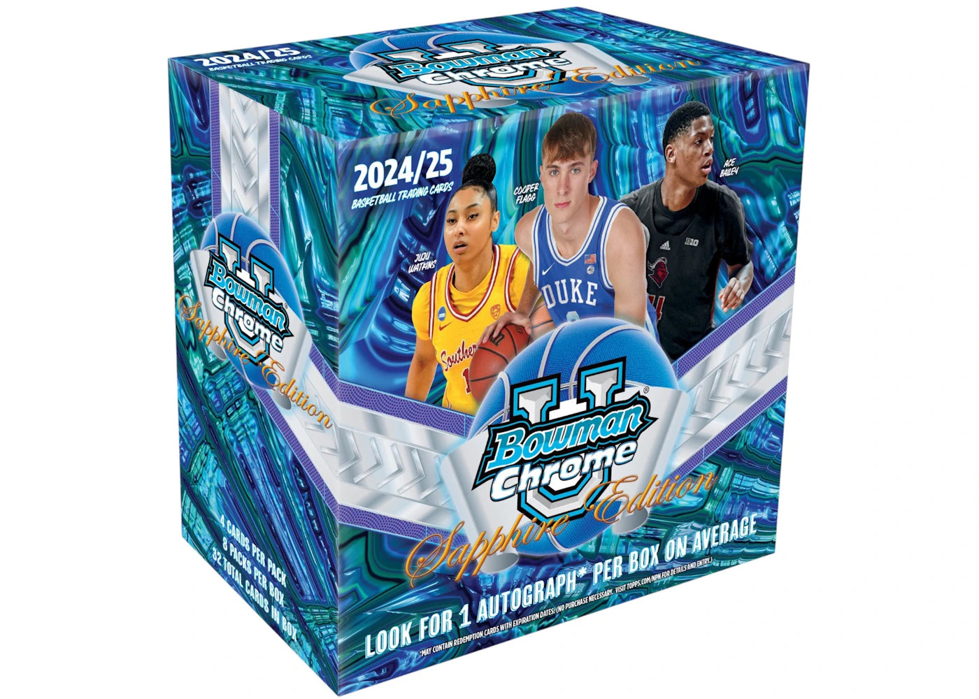 2024/25 Bowman University Chrome Sapphire Basketball Hobby Box