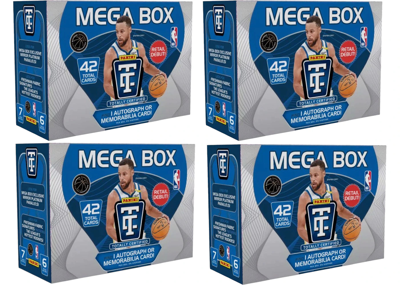 2024-25 Panini Totally Certified Basketball Mega Box 4x Lot