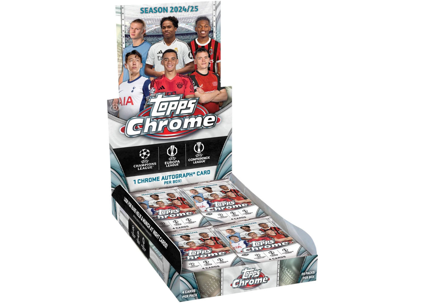 2024-25 Topps Chrome UEFA Club Competitions Hobby Box