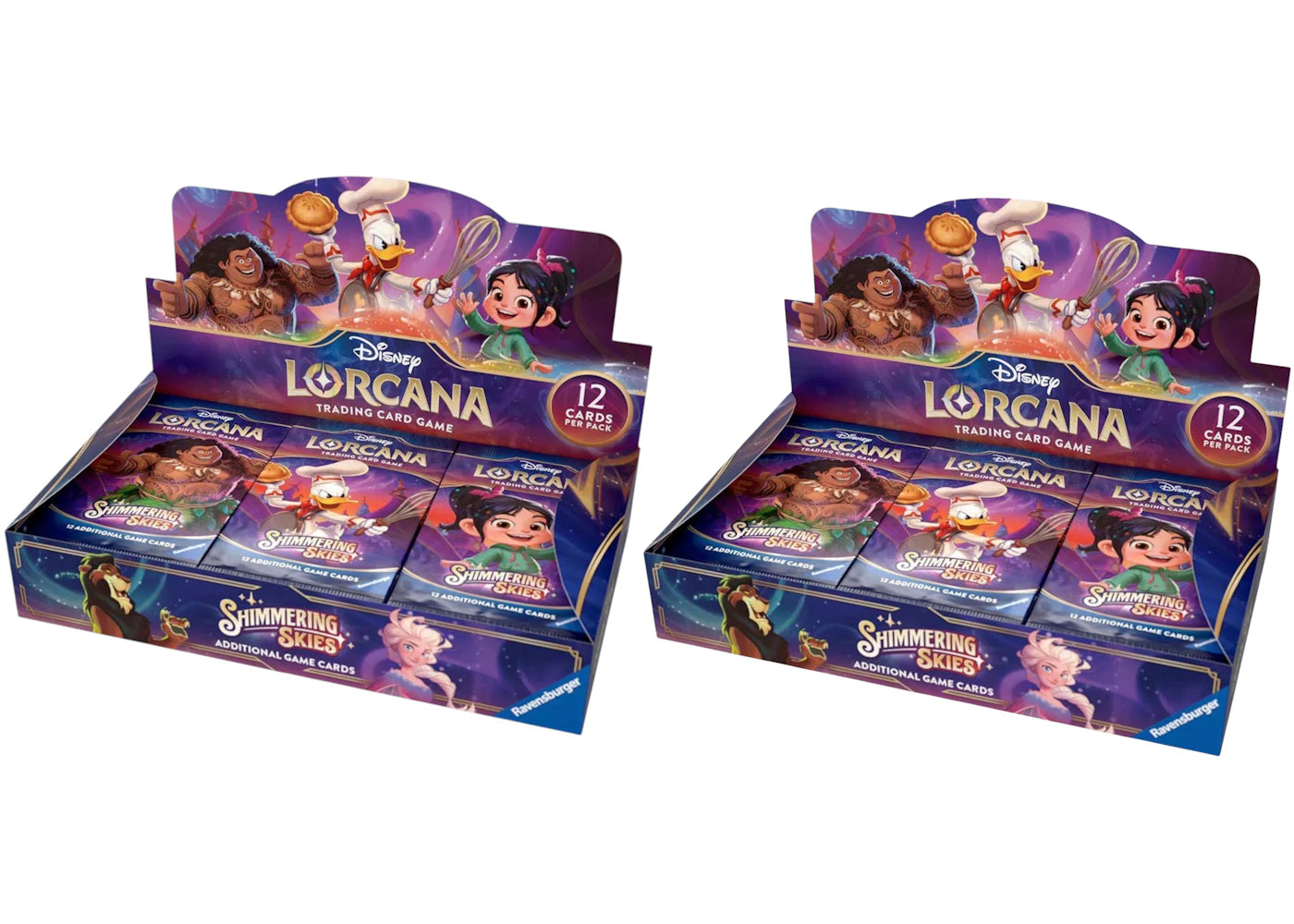2024 Disney Lorcana TCG Shimmering Skies Booster Box 2x Lot