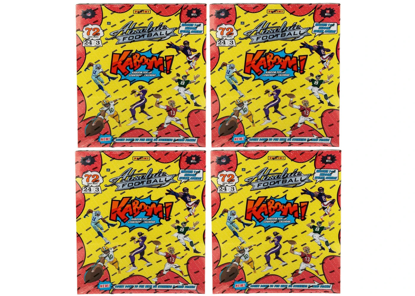 2024 Panini Absolute Football Kaboom! Countdown Calendar 4x Lot