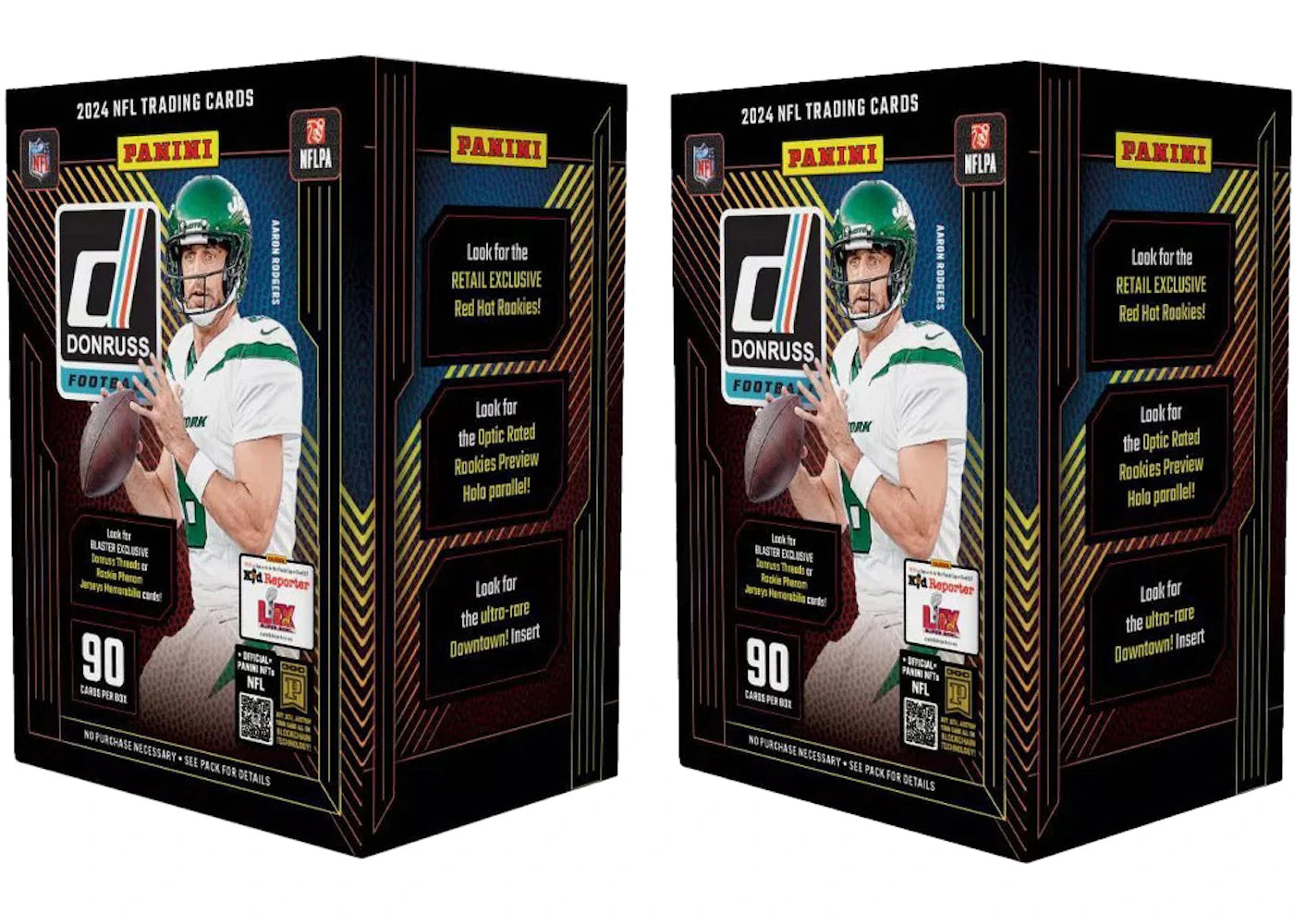 2024 Panini Donruss Football Blaster Box (Red Hot Parallel) 2x Lot