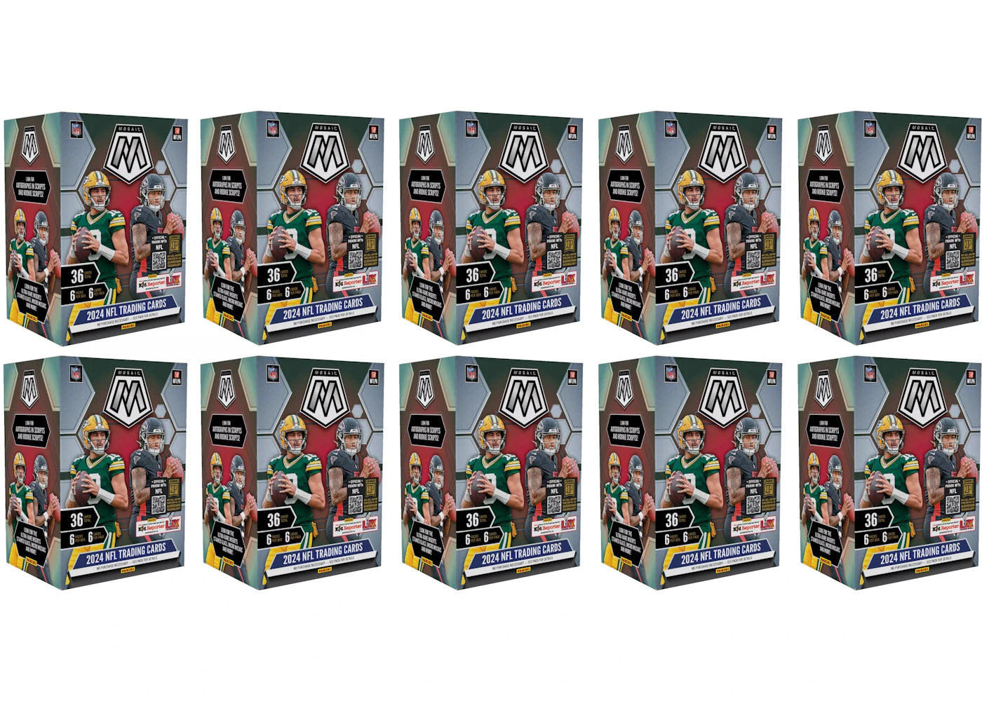 2024 Panini Mosaic Football Blaster Box 10x Lot