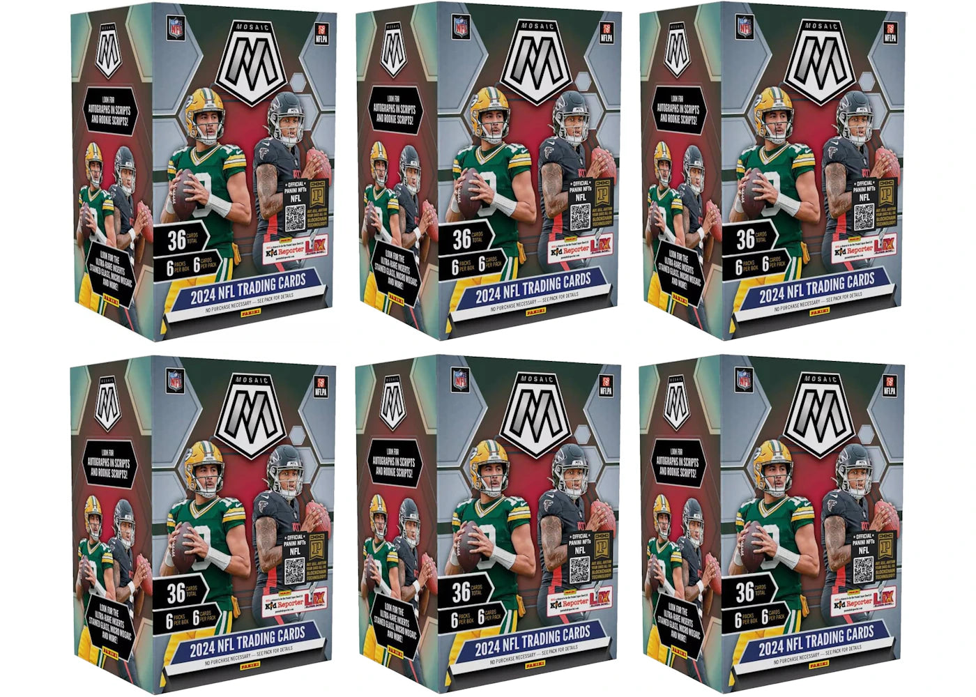2024 Panini Mosaic Football Blaster Box 6x Lot