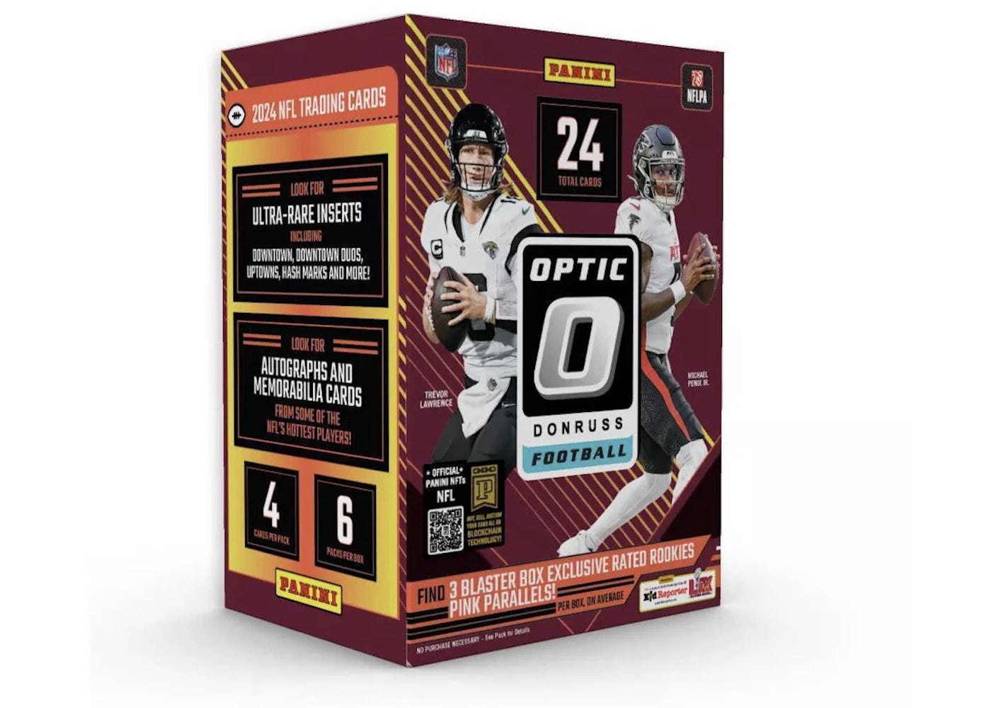 2024 Panini Optic Donruss NFL Football Blaster Box (Pink Parallels)