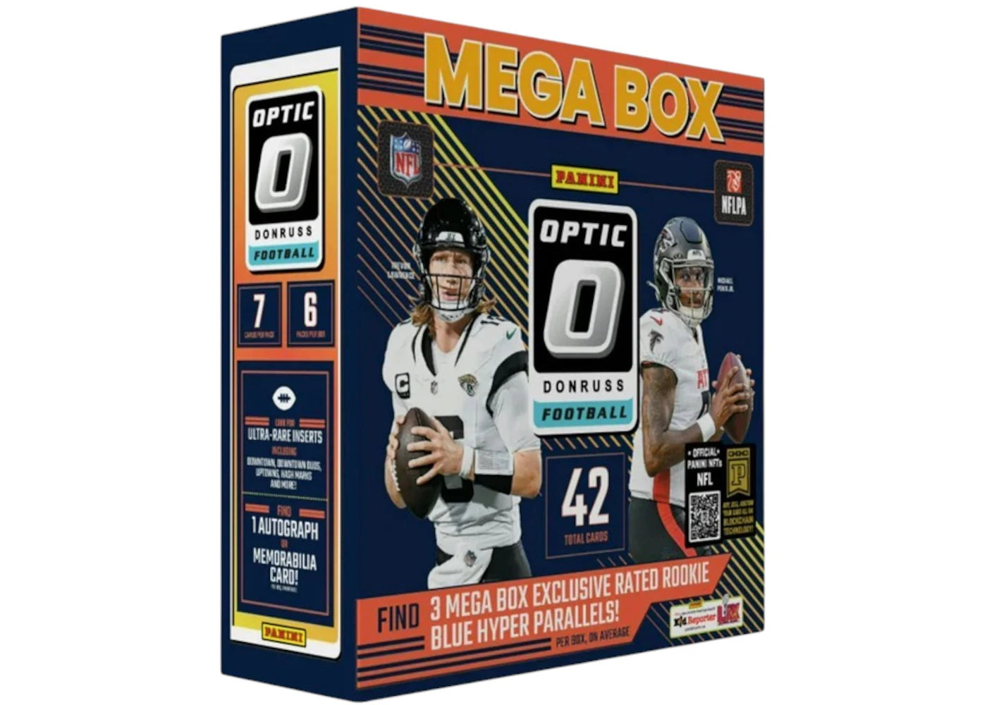 2024 Panini Optic Donruss NFL Football Mega Box (Blue Hyper Parallels)